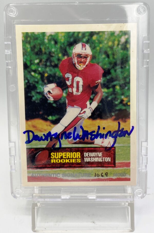1994 Superior Rookies Dewayne Washington Card #23 (1)