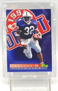 1995 Classic Images 95 Draft Field Card Ki-Jana Carter Card #DC10 (2)