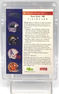 1995 Classic Images 95 Draft Field Card Ki-Jana Carter Card #DC10 (5)