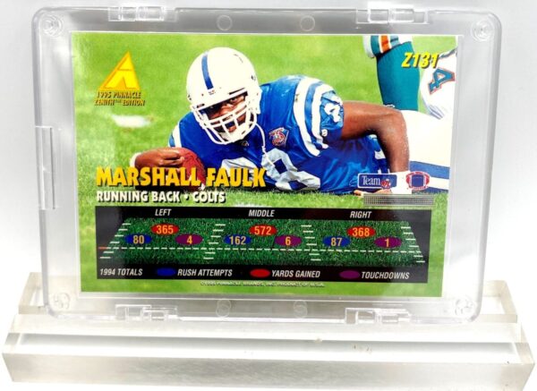 1995 Pinnacle Zenith Edition Marshall Faulk Card #Z131 (5) 1995 Pinnacle Zenith Edition Marshall Faulk Card #Z131 (5)