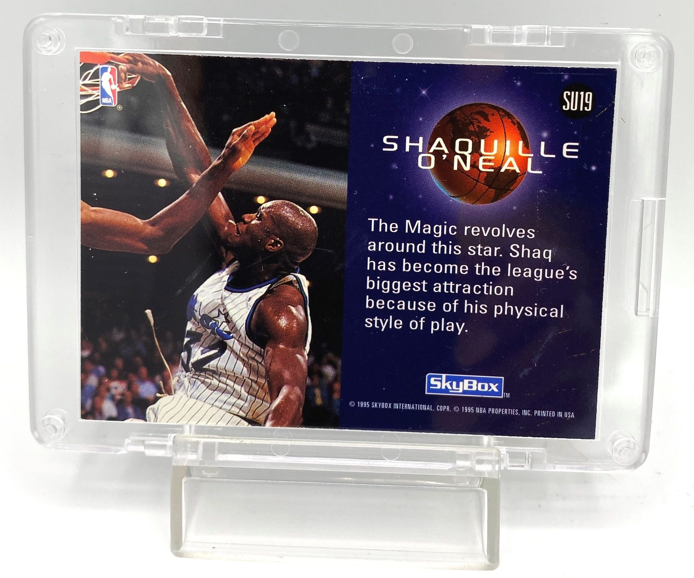 1995 Skybox Shaquille O'Neal (Gold-Slamming Universe) #SU19 (1pc) (6)