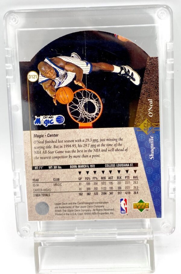 1995 Upper Deck SP Gold Shaquille O'Neal (Script Print Card #D121 (1pc) (5)