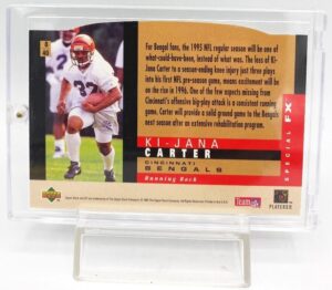 1995 Upper Deck SP Special FX Rookie Ki-Jana Carter Card #8 of 40 (6)