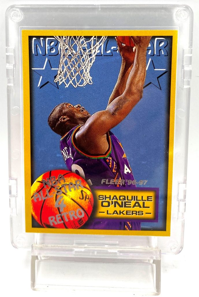 1996-97 Fleer #79 Shaquille O'Neal Orlando Magic Basketball Card HOF