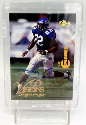 1996 Classic NFL Visions Signings Gold Ray Farmer (1)