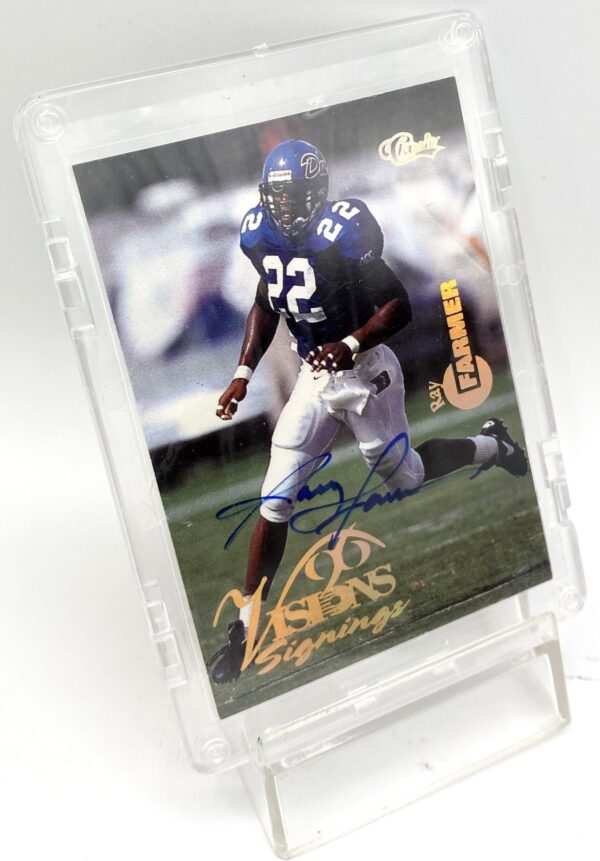 1996 Classic NFL Visions Signings Gold Ray Farmer (4)