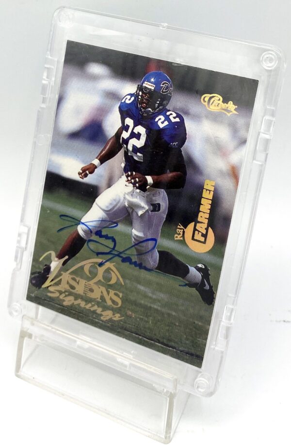 1996 Classic NFL Visions Signings Gold Ray Farmer (5)