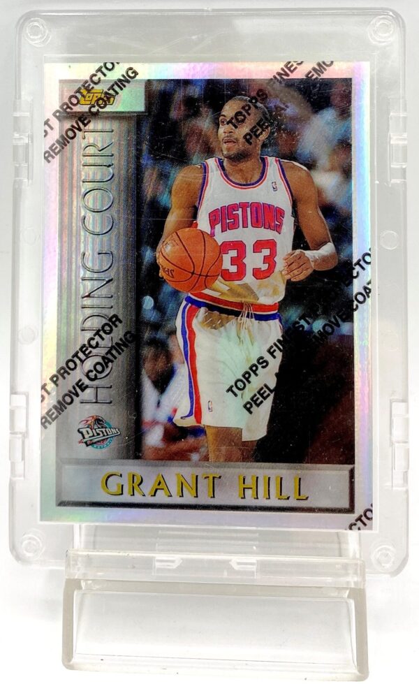 1996 Topps Finest Holding Court Grant Hill Card #HC4 (2pcs) (2)