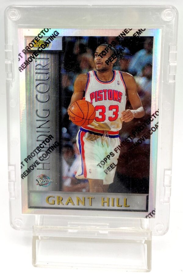 1996 Topps Finest Holding Court Grant Hill Card #HC4 (2pcs) (3)