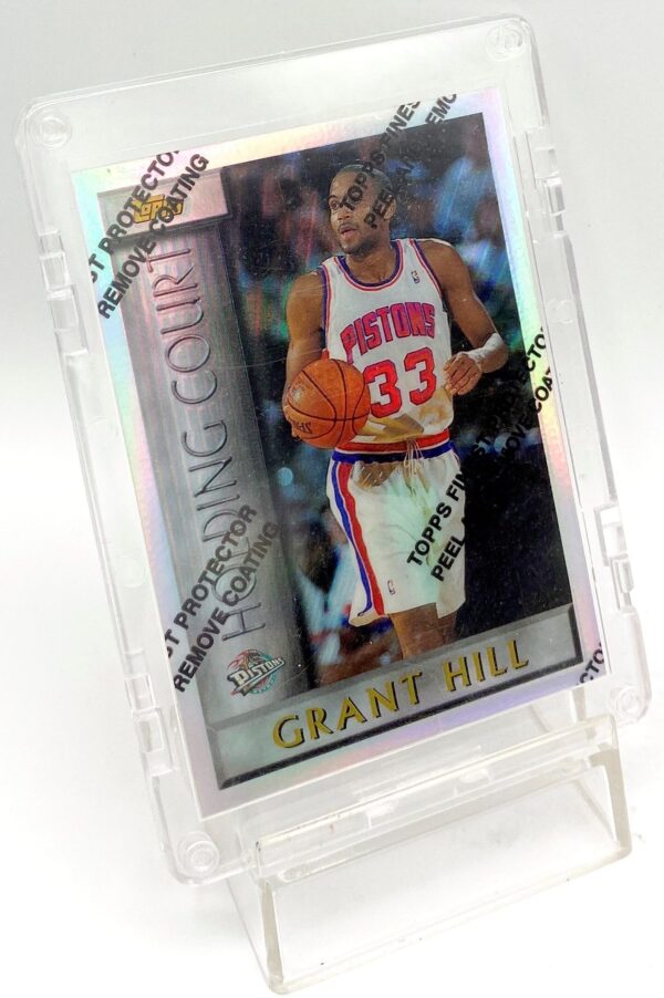 1996 Topps Finest Holding Court Grant Hill Card #HC4 (2pcs) (4)