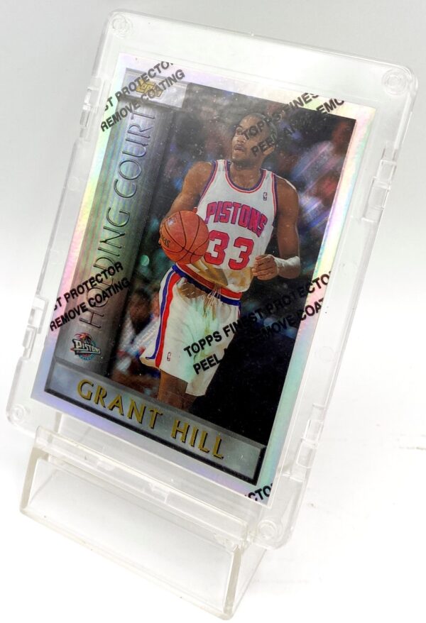 1996 Topps Finest Holding Court Grant Hill Card #HC4 (2pcs) (5)