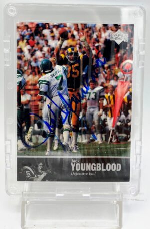 1997 Upper Deck NFL Legends Jack Youngblood Autographed Card (1)