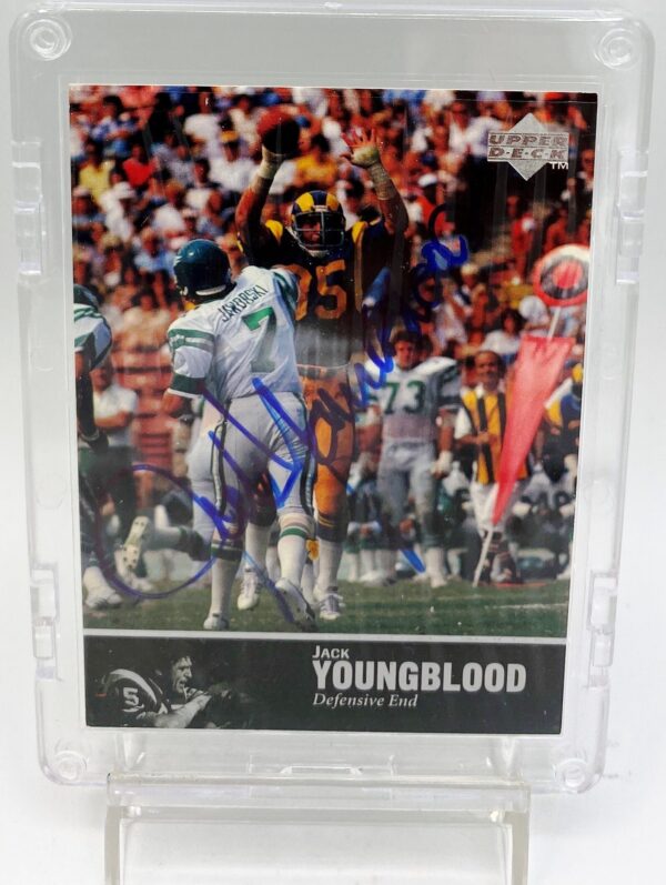 1997 Upper Deck NFL Legends Jack Youngblood Autographed Card (2)