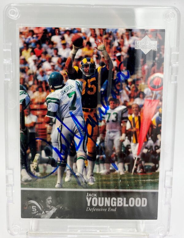 1997 Upper Deck NFL Legends Jack Youngblood Autographed Card (3)
