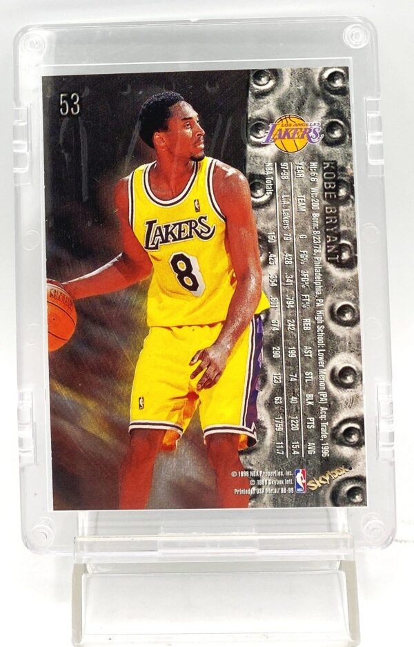 1998-99 Skybox Metal Universe Kobe Bryant (Chrome Embossed Pr) Card #53 (2pcs) (5)