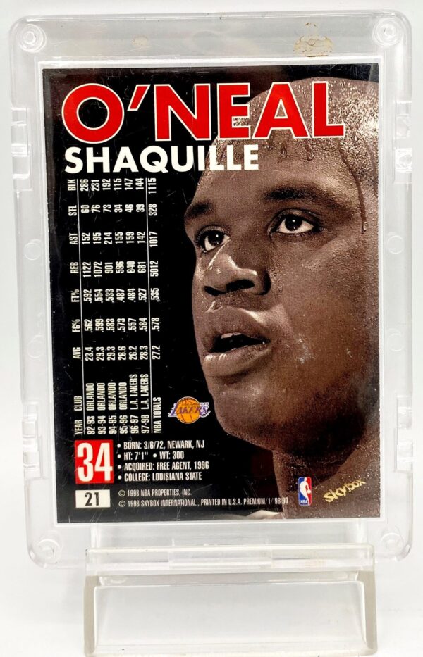 1998-99 Skybox Premium Shaquille O'Neal LA Lakers Center #21 (2pcs) (5)