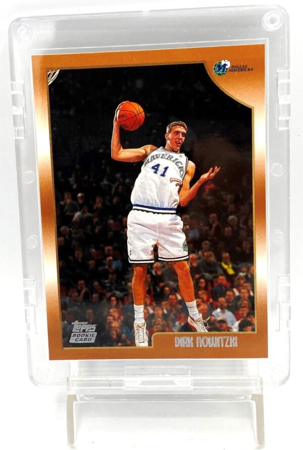 1998-99 Topps Rookie Card Dirk Nowitzki (Silver Script Print Card #154 (7pcs) (2)