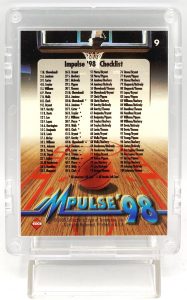 1998 Edge Impulse '98 Kobe Bryant (Checklist) Gold Script Print) Card #9 (1pc) (5)