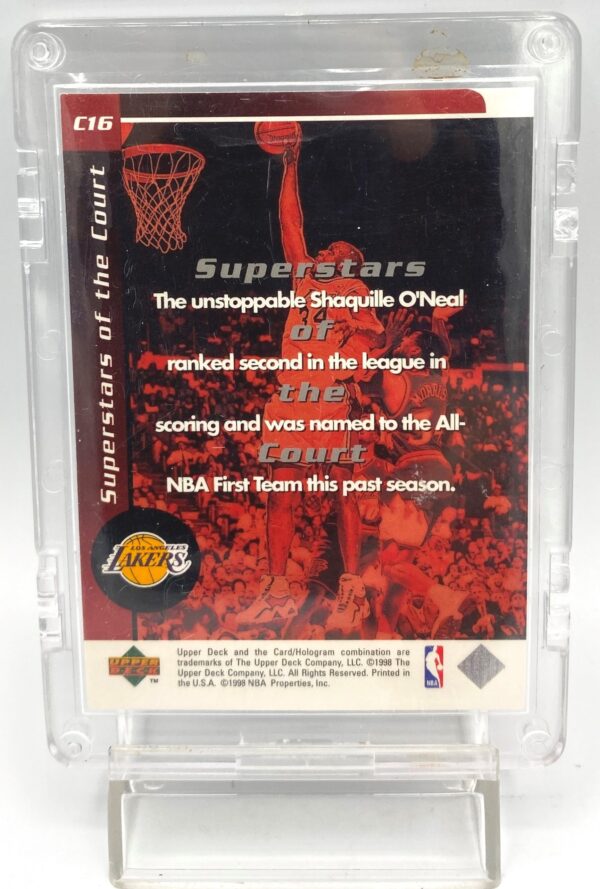1998 Upper Deck Superstars Of The Court Shaquille O'Neal Card #C16 (2pcs) (6)