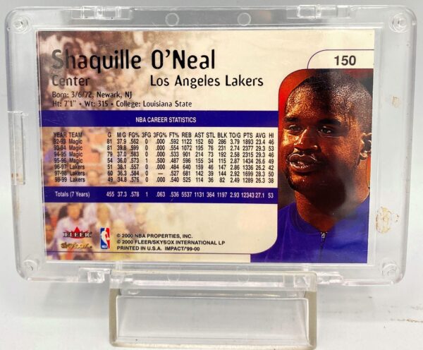1999-00 Fleer Impact Shaquille O'Neal Card #150 (2pcs) (5)