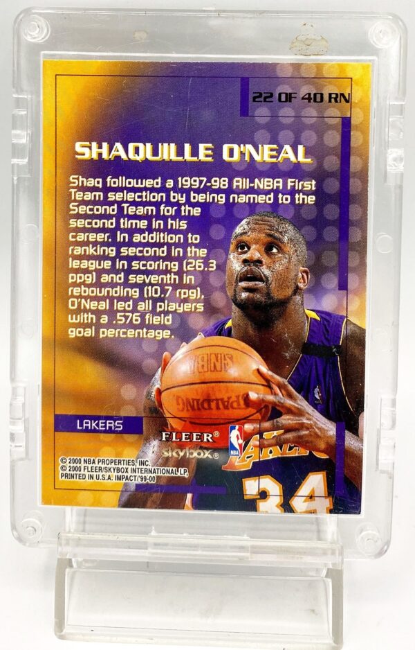 1999-00 Skybox Shaquille O'Neal Rewind '99 #22 Of 40 RN (2pcs) (5) 1999-00 Skybox Shaquille O'Neal Rewind '99 #22 Of 40 RN (2pcs) (5)