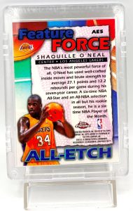 1999-00 Topps Chrome Shaquille O'Neal (All Etch Chrome) #AE5 (1pc) (5)