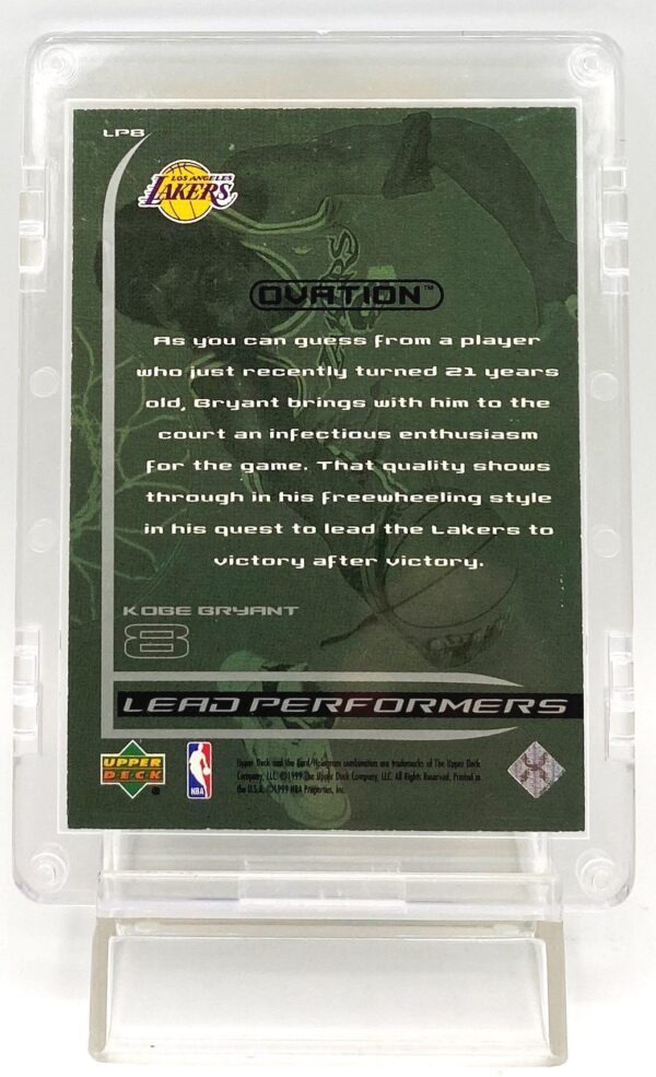 1999 Ovation Kobe Bryant (Lead Performers-Enthusiasm) Silver Insert #LP8 (1pc) (5)