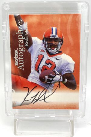 1999 Skybox Autographics Kevin Johnson NFL Autographed Card (1)