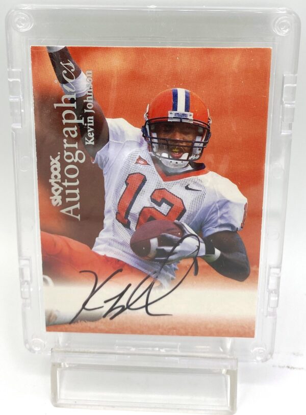 1999 Skybox Autographics Kevin Johnson NFL Autographed Card (2)
