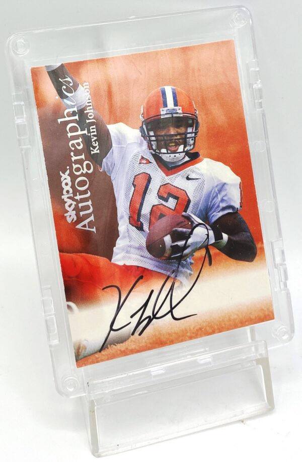 1999 Skybox Autographics Kevin Johnson NFL Autographed Card (4)