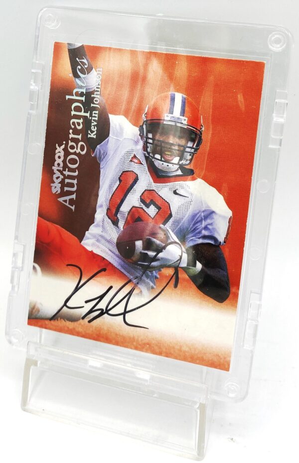 1999 Skybox Autographics Kevin Johnson NFL Autographed Card (5)