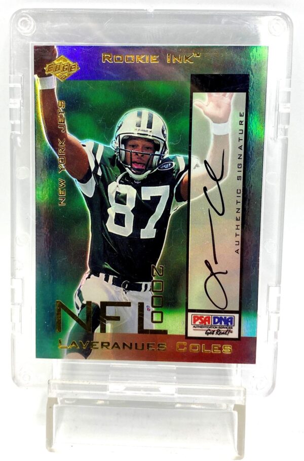 2000 Edge NFL Rookie Ink Gold Laveranues Coles Autograph (5) 2000 Edge NFL Rookie Ink Gold Laveranues Coles Autograph (5)