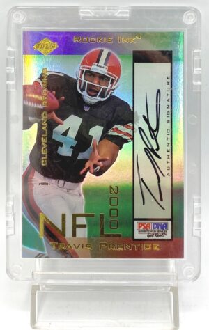 2000 Edge NFL Rookie Ink Gold Travis Prentice Autograph (1)