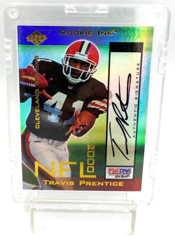 2000 Edge NFL Rookie Ink Gold Travis Prentice Autograph (5) 2000 Edge NFL Rookie Ink Gold Travis Prentice Autograph (5)