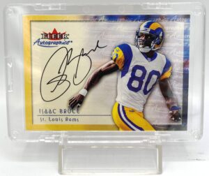 2000 Fleer Autographics Isaac Bruce Autographed Card (1)