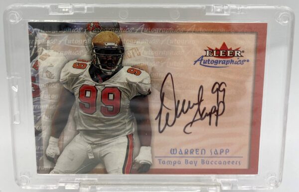 2000 Fleer Autographics Warren Sapp Autographed Card (3) 2000 Fleer Autographics Warren Sapp Autographed Card (3)