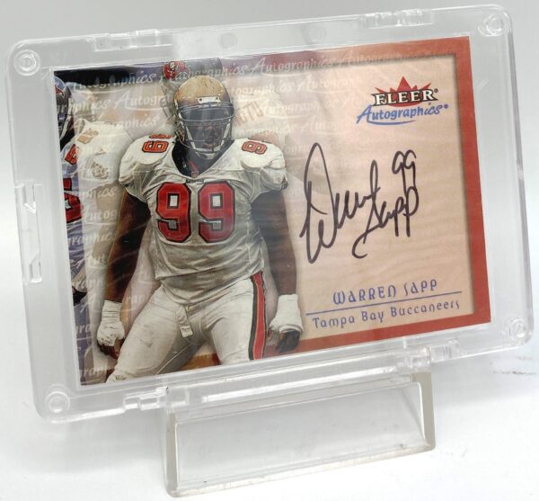 2000 Fleer Autographics Warren Sapp Autographed Card (4) 2000 Fleer Autographics Warren Sapp Autographed Card (4)