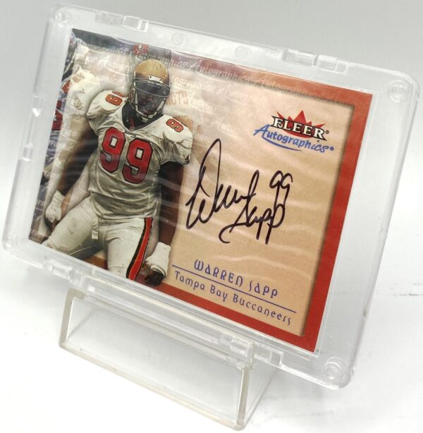 2000 Fleer Autographics Warren Sapp Autographed Card (5) 2000 Fleer Autographics Warren Sapp Autographed Card (5)