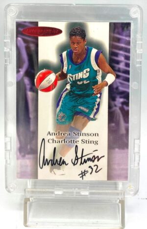 2000 Fleer Skybox WNBA Autographics Andrea Stinson (1)