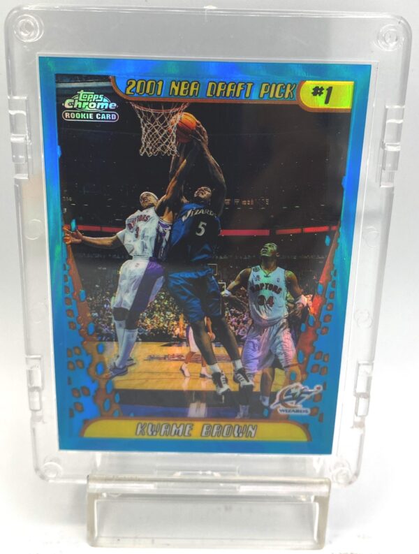 2001-02 Topps Chrome Kwame Brown Rookie Card #165 (2) 2001-02 Topps Chrome Kwame Brown Rookie Card #165 (2)
