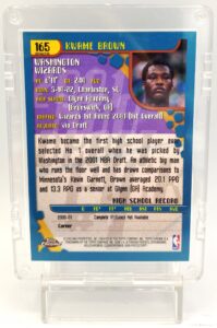 2001-02 Topps Chrome Kwame Brown Rookie Card #165 (5)