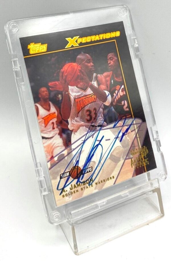 2001-02 Topps Xpectations Gold Antawn Jamison Autograph (2)