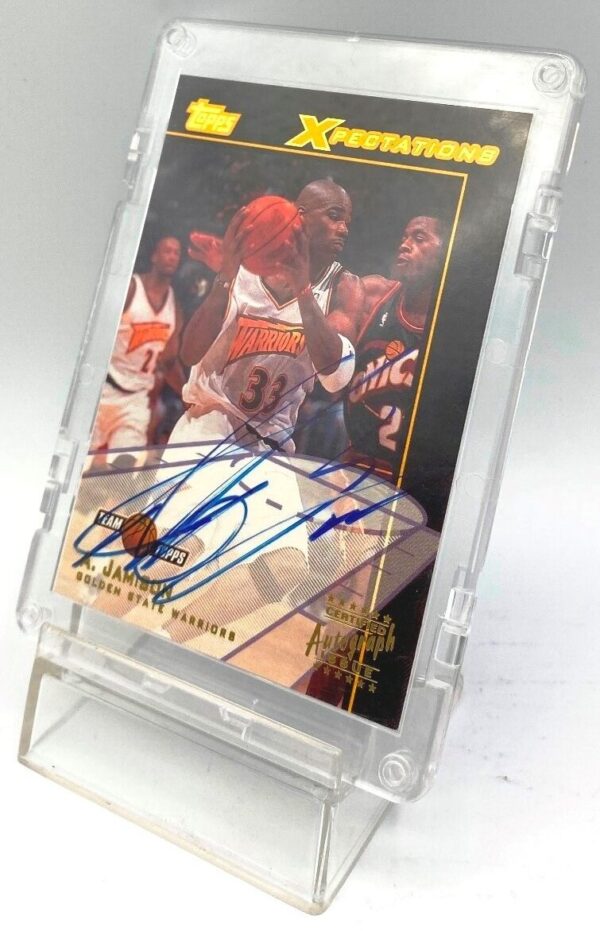 2001-02 Topps Xpectations Gold Antawn Jamison Autograph (3)