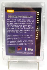 2001-02 Topps Xpectations Gold Antawn Jamison Autograph (4)