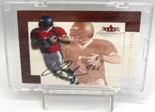 2001 Fleer Autographics LaDainian Tomlinson Autographed (2)