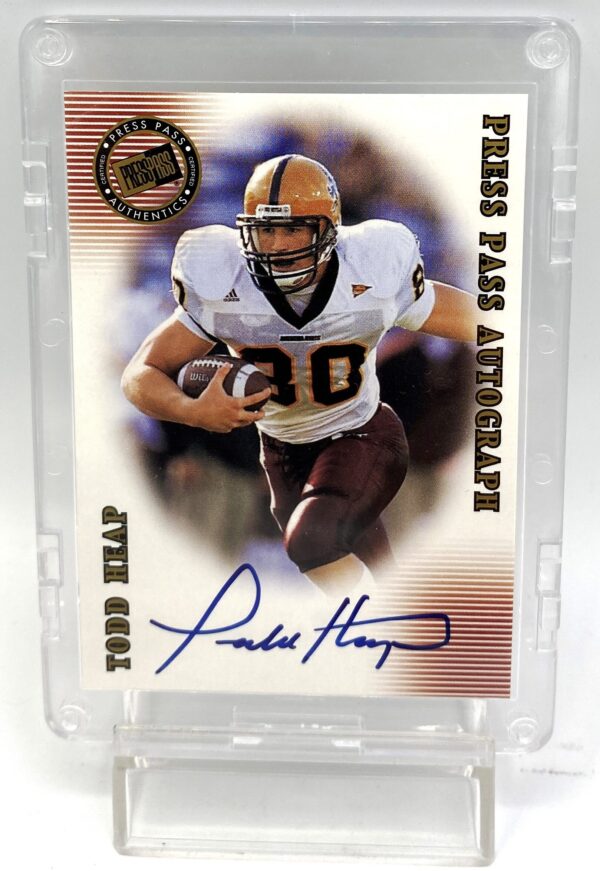 2001 Press Pass Signature Edition Todd Heap Autographed Card (2)