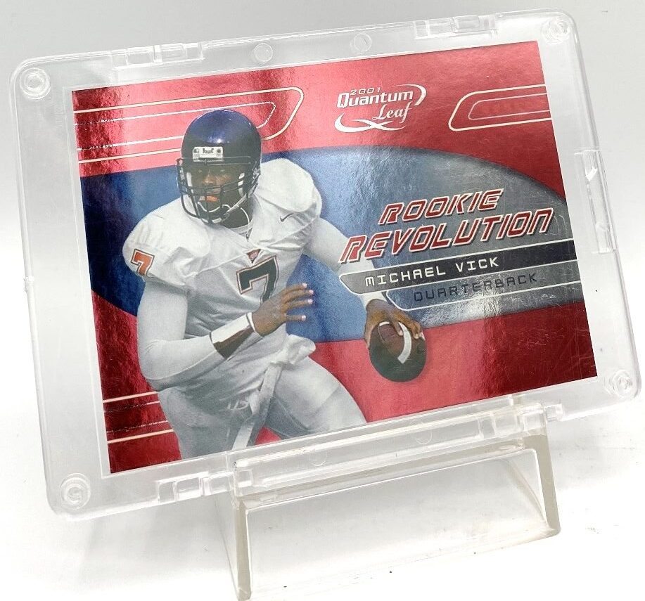 2001 Quantum Leaf Rookie Revolution Michael Vick Card #RR1 (3)