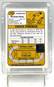 2001 Topps Archives Reserve Reprint Chuck Foreman Autograph (5)