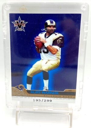 2001 Vanguard Blue Insert Card #80 Kurt Warner (2) 2001 Vanguard Blue Insert Card #80