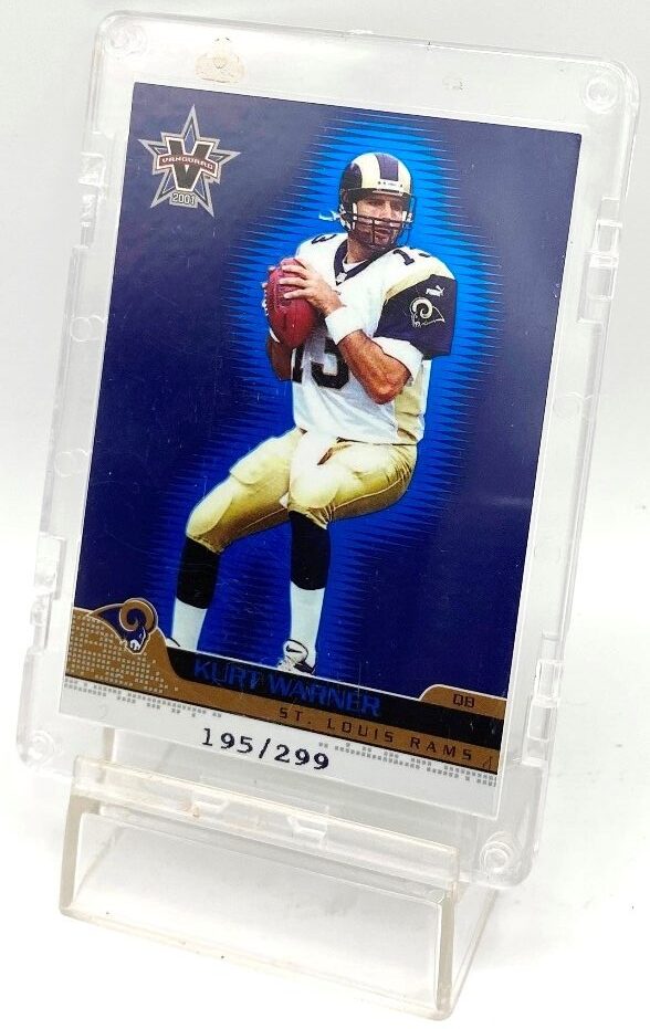 2001 Vanguard Blue Insert Card #80 Kurt Warner (4)